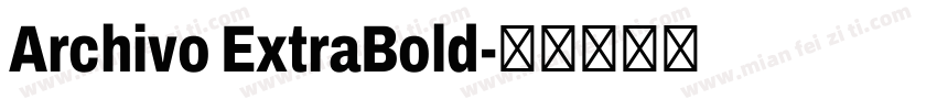 Archivo ExtraBold字体转换